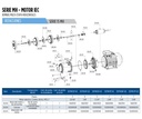 Motobomba Multietapas H 1.5Hp 220-440V 3F 1.25X1” Franklin 15Fmh4p-63 E2 IE3