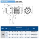 Motobomba Multietapas H 1.5Hp 220V 1F 1.5X1.25” Franklin 45Fmh2p-61 E2 IE1