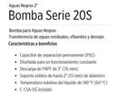 Motobomba Sumergible 2Hp 230V 1F 3" Little Giant 20S-Cim