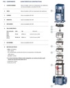 Motobomba Multietapas V 2.5Hp 220V 1F 1X1" Pedrollo Htm3/7