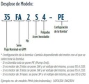 60FA3S4-3W230 / Motobomba Franklin Lapicero 4"  60GPM  3HP  8Et. con motor 230V 1F