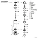 Motobomba Lapicero 1Hp 110V 1F 1.25" Pearl 4Pwp25G10A16P3C