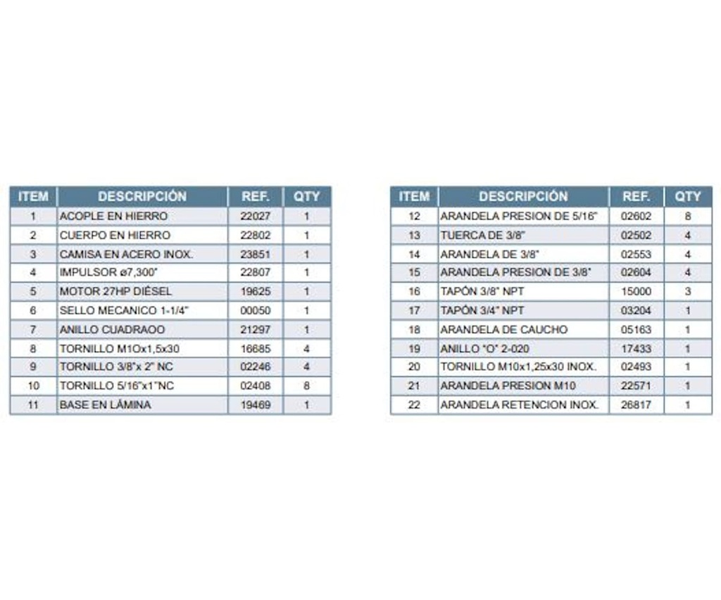 Motobomba Centrifuga 27Hp Diesel 4X3" Barnes Qd 3 270-Hf-E