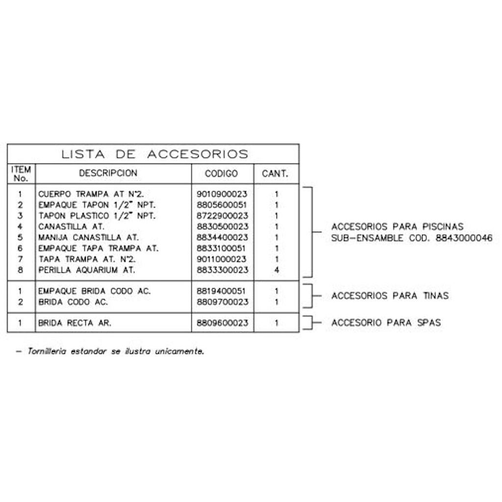 Motobomba Piscina 2Hp 220-440V 3F 2X2" Ihm Aquarium Aba-2Tw IE3