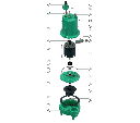 Motobomba Sumergible 0.75Hp 220V 1F 3" Barnes Ne 3 7-1-4-220