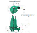 Motobomba Sumergible 0.4Hp 110V 1F 2" Barnes Ne 2 4-1-4-110