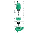 Motobomba Sumergible 2Hp 220V 3F 3" Barnes Ne 3 20-4-220