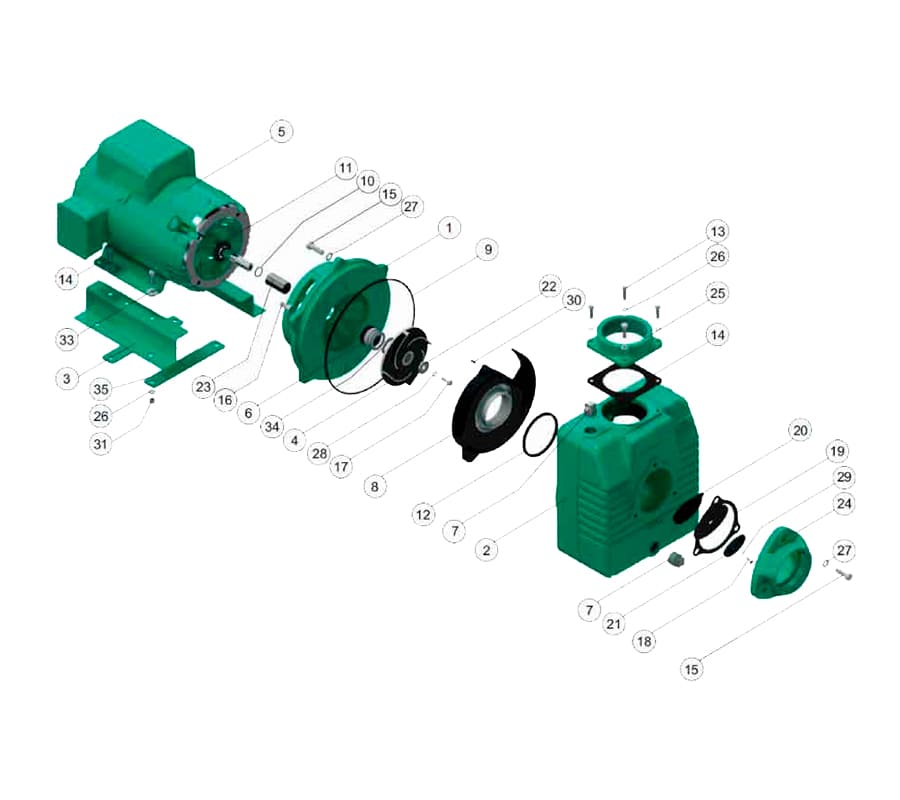 Motobomba Autocebante 7.5Hp 220V 1F 3X3" Barnes Ae 3 75-1