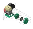 Motobomba Centrifuga 9Hp Gasolina 2X2" Barnes Hg 2 90 Hf