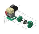 Motobomba Centrifuga 9Hp Gasolina 3X3" Barnes Hg 3 90 Hf