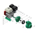 Motobomba Centrifuga 13Hp Gasolina 4X3" Barnes Qg 3 130 Hf