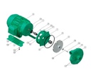 Motobomba Centrifuga 10Hp 220 440V 3F 1.5X1.5" Barnes He 1.5 100