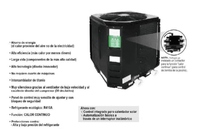 EKC50SPA/1230 - Bomba de Calor para Jacuzzi 50 KBTU - 220V 1F