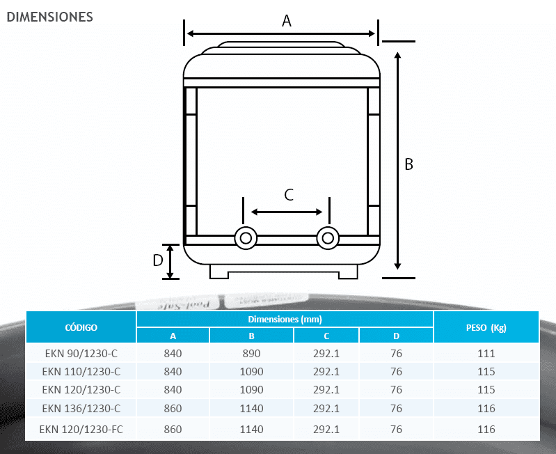 EKN120/1230-C / Bomba de Calor para Piscina 120 KBTU - 220V 1F