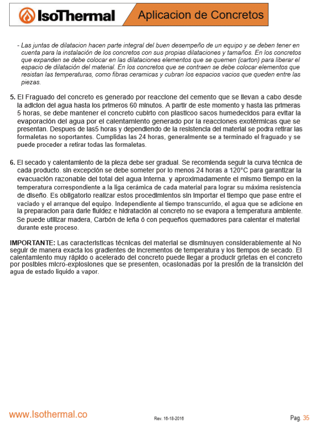 Thermoram-75R - Concreto Silicoaluminoso Isothermal - Refractario 1620 C