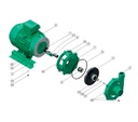 Motobomba Centrifuga 10Hp 220-440V 3F 2X1.5" Barnes Qe 1.5 100