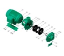 Motobomba Centrifuga 20Hp 220 440V 3F 3X3" Barnes He 3 200-2