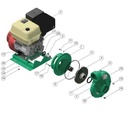 Motobomba Centrifuga 15Hp Gasolina 3X3" Barnes Hg 3 150 Hf
