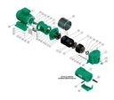 Motobomba Jet 2Hp 110 220V 1F 1.25X1" Barnes Je 1 20-4-1