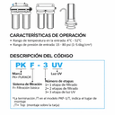 PKF-1/T - Sistema de filtración punto de uso - 1 etapa - 5 micras