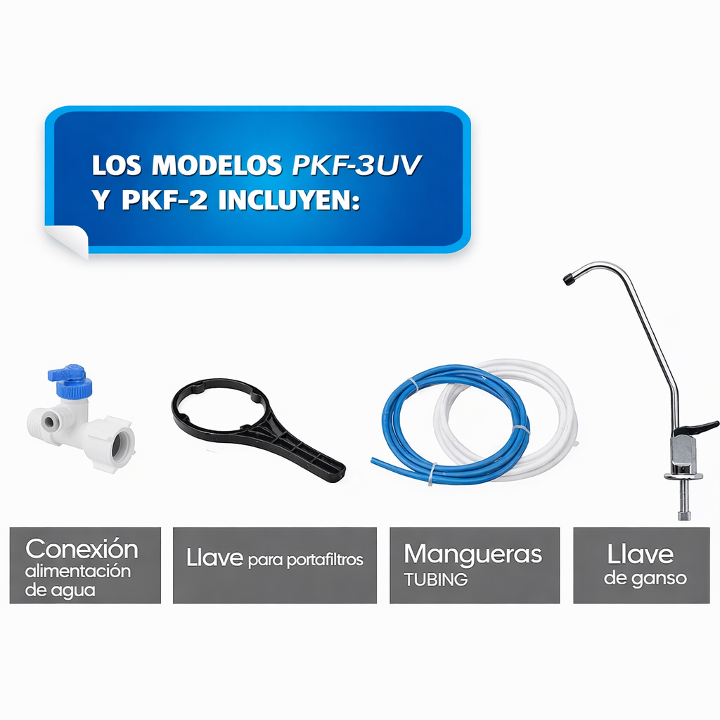 PKF-2 / Sistema de filtración para punto de uso 2 etapa - 5 micras