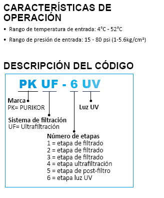 PKUF-5 / Sistema de ultrafiltración 5 etapas - 5 micras