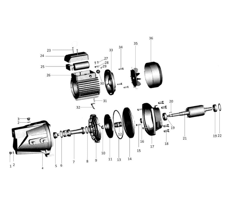 Motobomba Jet 1Hp 110 220V 1F 1X1" Barnes Je 1 10-1-1 Hf