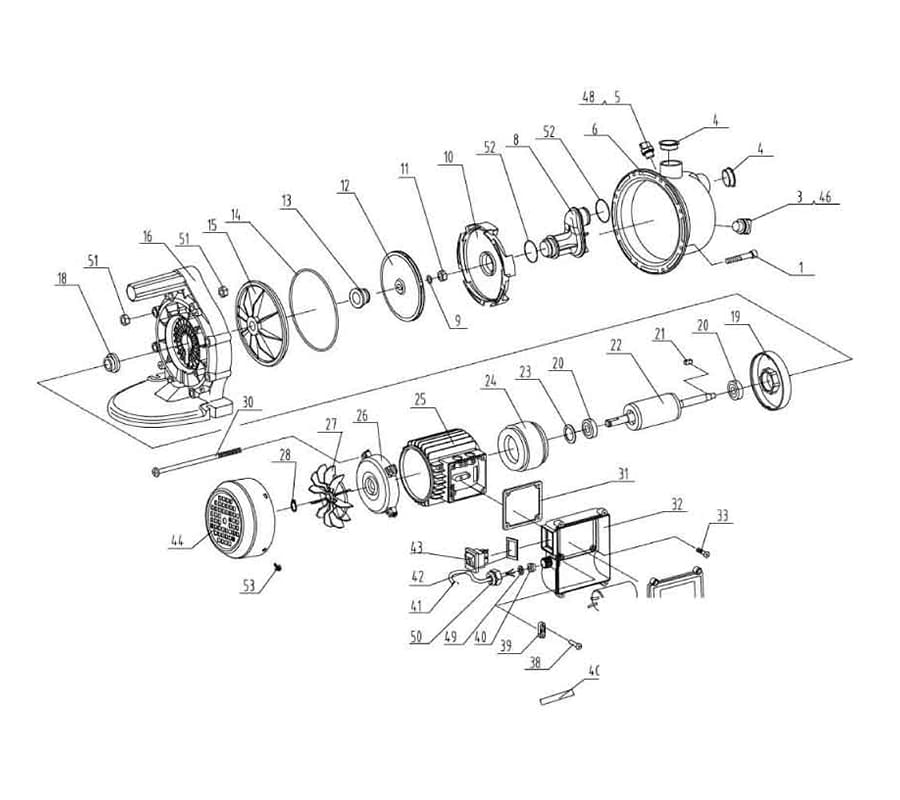 Motobomba Jet 1Hp 110 220V 1F 1X1" Barnes Jse 1 10-1-1 Hf