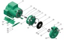 Motobomba Centrifuga 7.5Hp 220V 1F 2X2" Barnes He 2 75-1