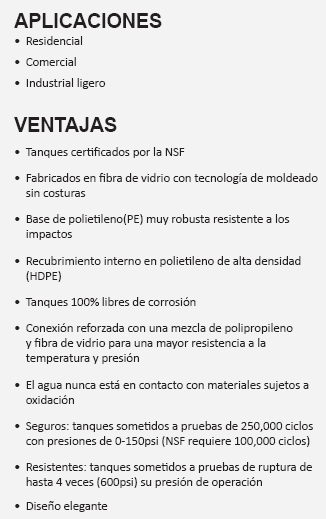 PKT0948-1 / Filtro de Fibra de Vidrio para Filtrado y Suavización 9" x 48" x 44 Litros