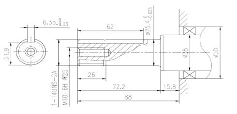 ME270 PQS / Motor Ecomax Gasolina Cuña-Rosca 9hp 4 Tiempos 3600rpm