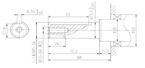 ME420 PQ / Motor Ecomax Gasolina Cuña-Rosca 15hp 4 Tiempos 3600rpm