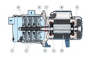 Motobomba Jet 0.75Hp 110-220V 1F 1"X1" Pedrollo Plurijetm4/80 X
