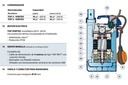 Motobomba Sumergible 0.5Hp 110V 1F 1.25" Pedrollo Top2Vortex