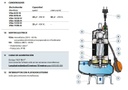 Motobomba Sumergible 1Hp 220V 1F 1.5" Pedrollo Vxm10/35-N