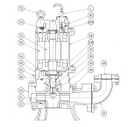 50Nh21.5 / Motobomba Sumergibles An 2Hp 3F 220V 2" Tsurumi