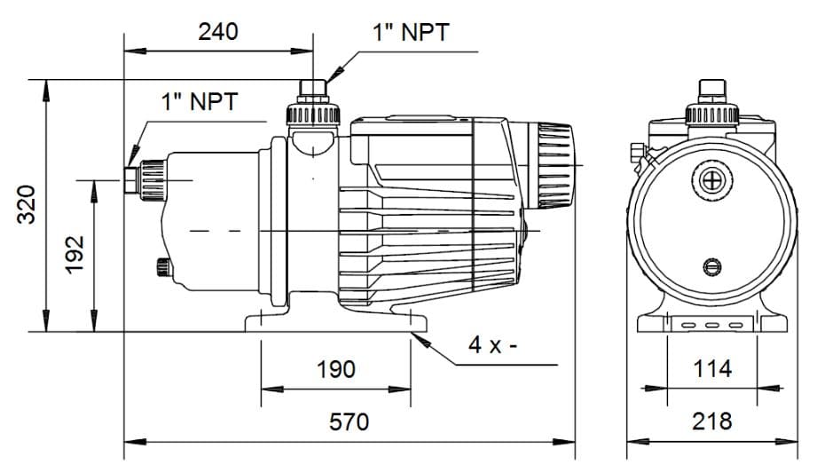 96860172 / Motobomba Grundfos 3/4 Hp 110V 1F Mq335-110 