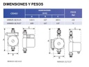 Mini60-12/1127 / Motobomba Presurizadora  1F 110V 1/3" Altamira Mini Smart