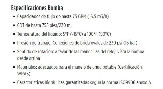 3CVI8T-60C3T3 / Bomba Multietapa Vertical 3Hp 3F 220V Franklin