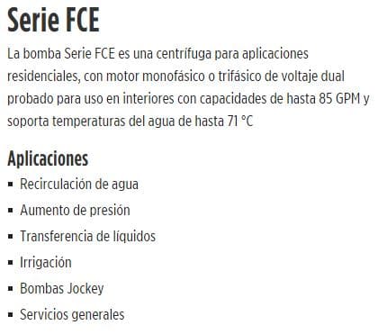 90200015 / Motobomba Centrifuga  1.5Hp 115/230V  FCE15CI