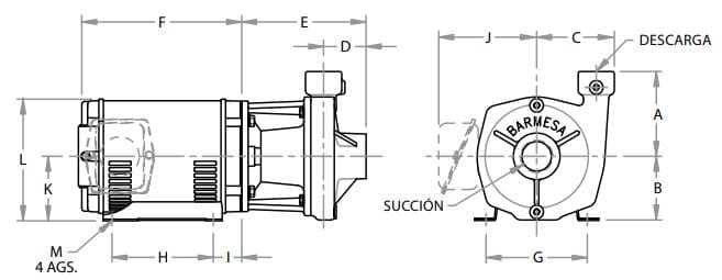 61070095 / Motobomba Centrifuga Ic1 1/4-1.5-2-1 6107009
