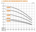 70120012 / Motobomba Multietapas V 2Hp 3F 220V  Bmv2-70-203