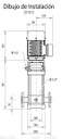 70120012 / Motobomba Multietapas V 2Hp 3F 220V  Bmv2-70-203