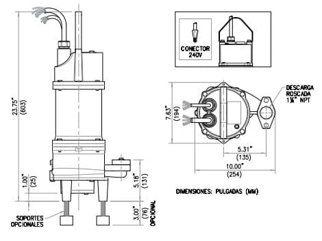 70100101 / Motobomba Trituradora Sgv201 2Hp 1F 230V 701