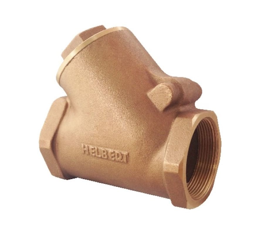 Valvula Cheque Cortina 1/2" Bronce Helbert HICC012