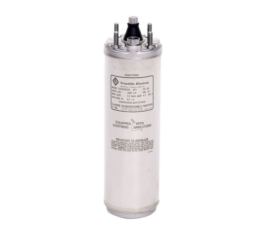 Motor  Lapicero 4" 1,5Hp 230V  1F 3Hilos Franklin     2243009203Gs