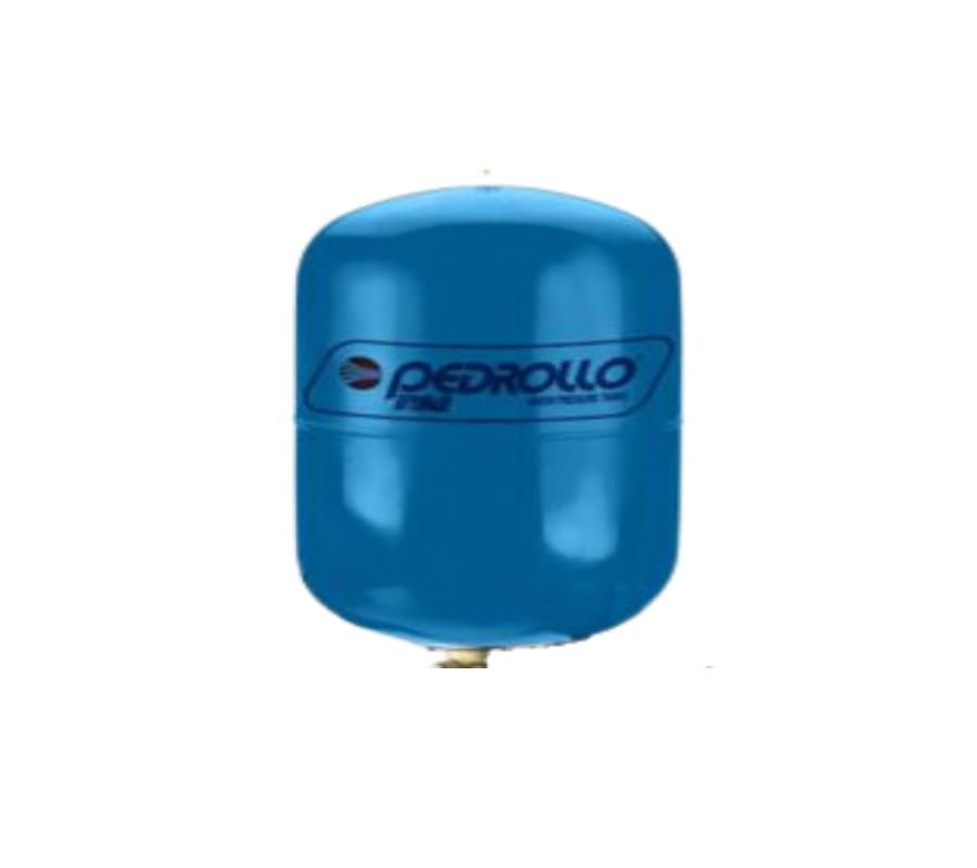 [4-1-20] Tanque Hidroneumatico Membrana Precargado 8Lts Vertical Pedrollo Vt8