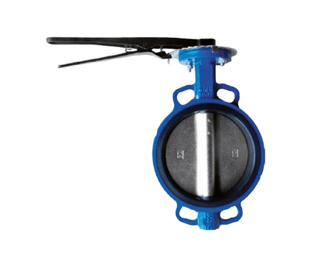 Valvula Mariposa 2-1/2” con Disco en Acero Inoxidable con Actuador tipo Palanca Gaer IHBK063