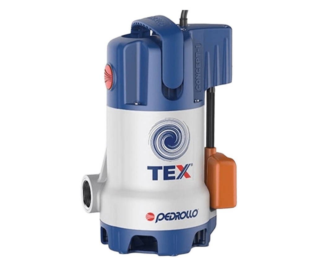 Motobomba Sumergible 0.75Hp 110V 1F 1.25" Pedrollo Tex3
