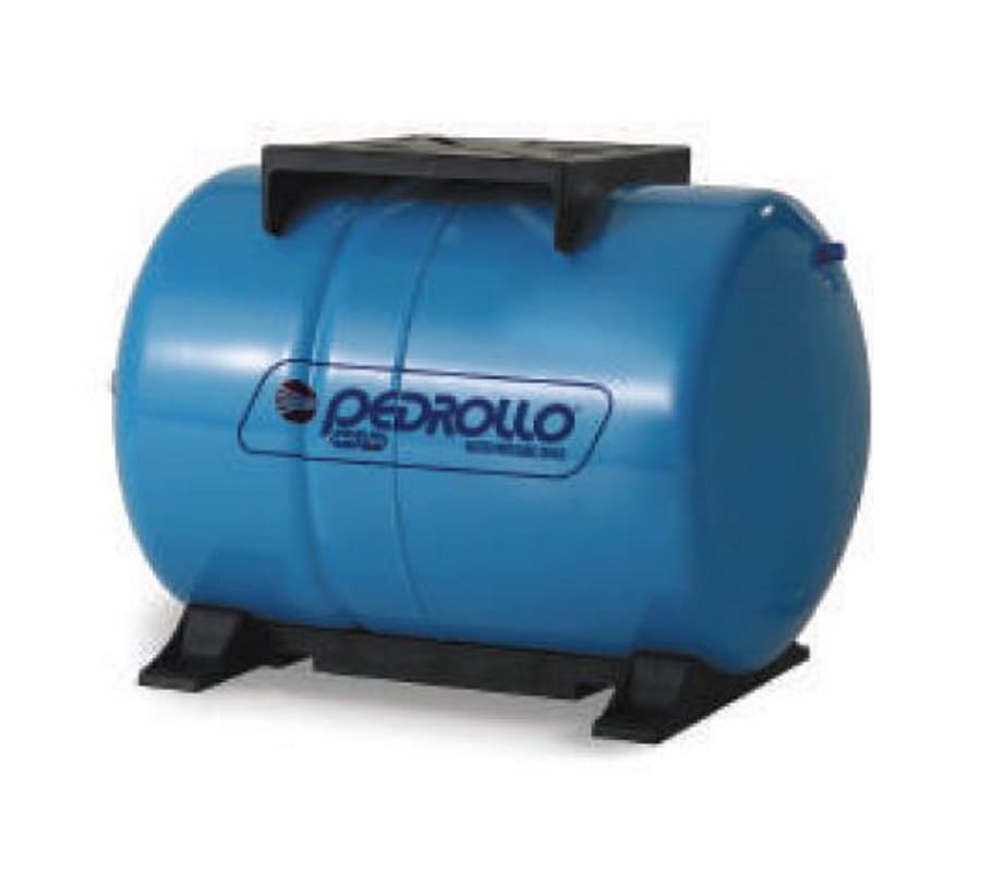 [4-1-25] Tanque Hidroneumatico Diafragma 100Lts Horizontal Pedrollo Pewn100H